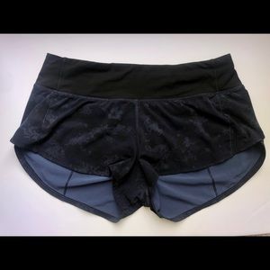 Lululemon RARE Navy Speed Shorts Size 6